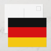 Carte Postale Deutschland Flagge Postkarte (Devant / Derrière)