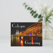 Carte Postale Deutzer Bridge Cologne Allemagne (Debout devant)