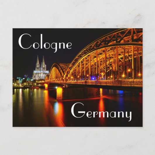Carte Postale Deutzer Bridge Cologne Allemagne (Devant)