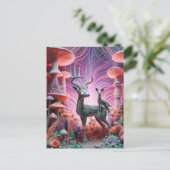 Carte Postale Deux adorables cerfs bizarres (Debout devant)