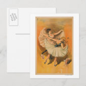 Carte Postale Deux affiches théâtrales de Ballerinas (Devant / Derrière)