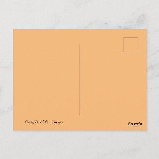 Carte Postale deux anges - art de Rosebeth (Dos)