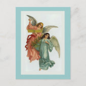 Carte postale "Deux anges de Noël" (Devant)