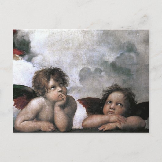 Carte Postale Deux anges, Raphael Vintage Fine Art (Devant)