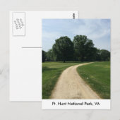Carte Postale Deux arbres à Ft. Hunt Park (Devant / Derrière)