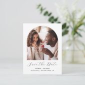 Carte Postale Deux Arche photo noir blanc QR Code Enregistrer la (Debout devant)