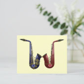 Carte postale Deux axes (Debout devant)