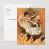 Carte postale Deux Ballerinas (Devant / Derrière)