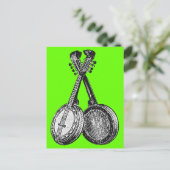 Carte Postale Deux banjos (Debout devant)