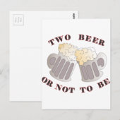 Carte Postale deux bières (Devant / Derrière)