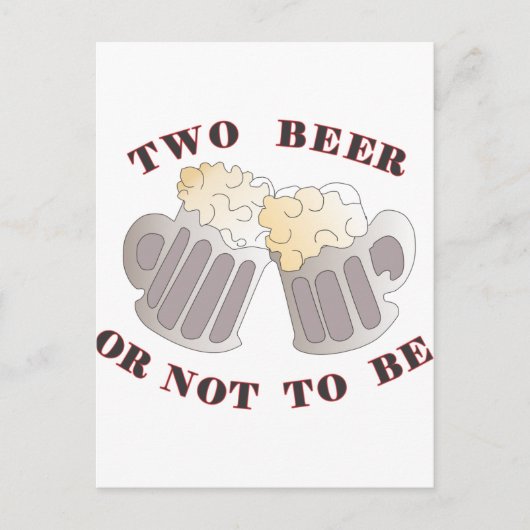 Carte Postale deux bières (Devant)
