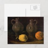 Carte Postale Deux bocaux et deux Citrouilles par Van Gogh (Devant / Derrière)