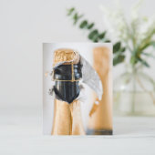 Carte Postale Deux bouteilles de champagne (Debout devant)