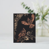 Carte Postale Deux cardinaux rouges (Debout devant)