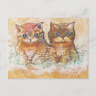 Carte Postale Deux chatons