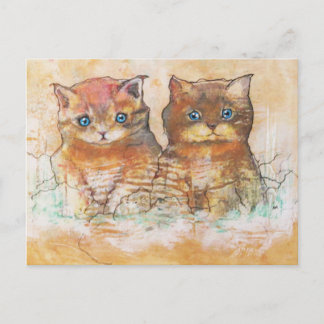 Carte Postale Deux chatons