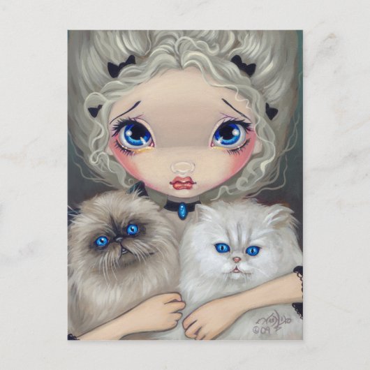 Carte Postale "Deux chatons duveteux" de Jasmine Becket-Griffith (Devant)