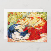 Carte postale : Deux chats (Devant / Derrière)