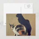 Carte Postale Deux chats, 1894 (Devant / Derrière)
