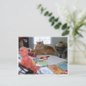 Carte Postale Deux chats rouges (Debout devant)