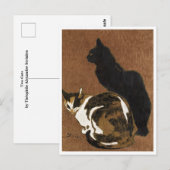 Carte Postale Deux Chats Steinlen (Devant / Derrière)