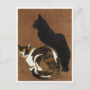 Carte Postale Deux Chats Steinlen
