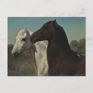 Carte postale Deux Chevaux de Rosa Bonheur