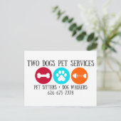 Carte postale Deux Chiens (Debout devant)