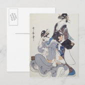 Carte Postale Deux chiffres féminins (Devant / Derrière)