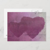 Carte postale Deux Coeurs (Devant / Derrière)