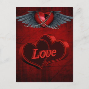 Carte Postale Deux Coeurs Amoureux