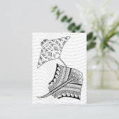 Carte postale Deux couleurs pour adultes (Debout devant)