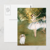 Carte Postale Deux Danseurs - Japonais Chin (L1) (Devant / Derrière)