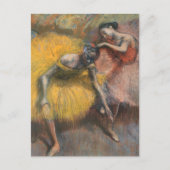 Carte Postale Deux Danseuses, Jaune et Rose | Edgar Degas (Devant)
