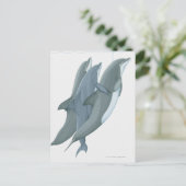 Carte Postale Deux dauphins en voie de disparition (Debout devant)