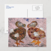 Carte postale Deux Dodos (Devant / Derrière)
