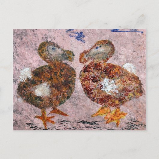 Carte postale Deux Dodos (Devant)