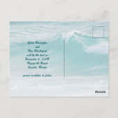 Carte Postale Deux dollars de sable Photo Enregistrer la date Ca (Dos)