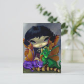 Carte postale "Deux dragonlings mignons" (Debout devant)