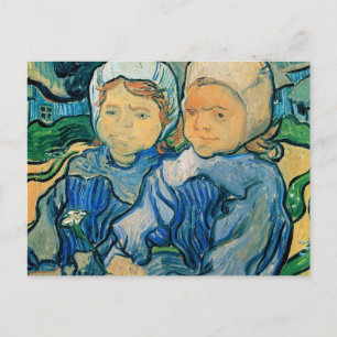 Carte Postale Deux enfants Van Gogh Art