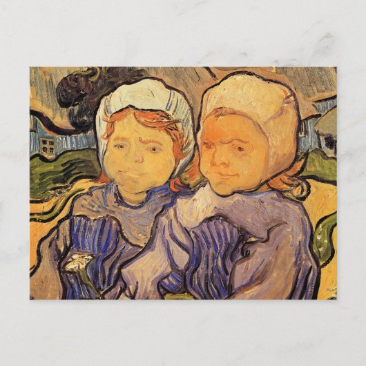 Carte Postale Deux Enfants, Van Gogh, Impressionnisme Vintage Ar (Devant)