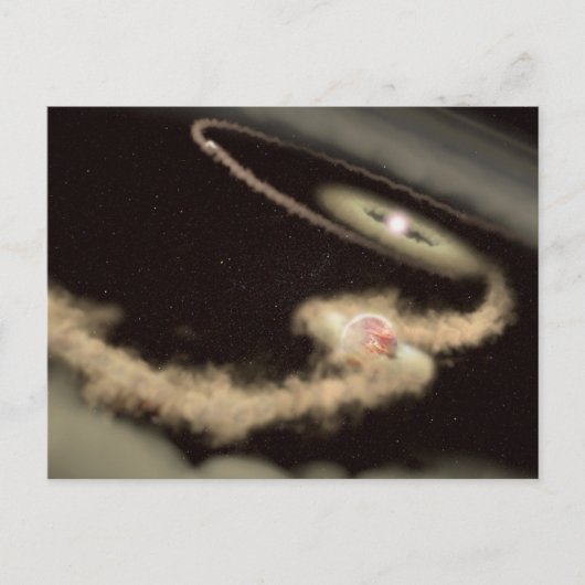 Carte Postale Deux Exoplanètes Géantes De Gaz Orbitant Une Jeune (Devant)