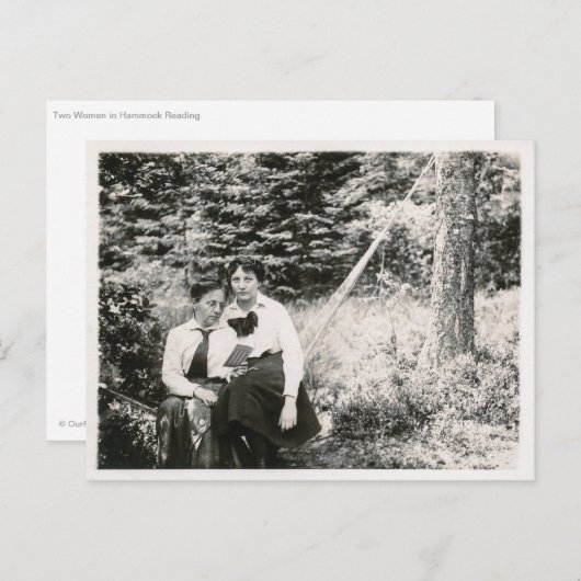 Carte Postale Deux femmes (Devant / Derrière)