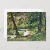 Carte Postale Deux femmes assises (Devant / Derrière)