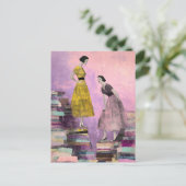 Carte Postale Deux femmes collage médiatique mixte (Debout devant)