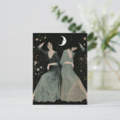 Carte Postale Deux femmes dansent au clair de lune (Debout devant)