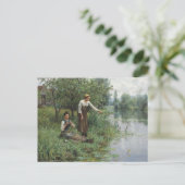 Carte Postale Deux femmes pêchant par Daniel Ridgway Knight (Debout devant)