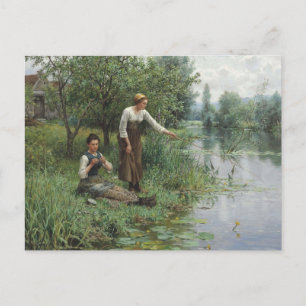 Carte Postale Deux femmes pêche par Daniel Ridgway Knight