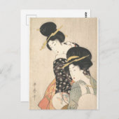 Carte Postale Deux femmes (Utamaro) (Devant / Derrière)