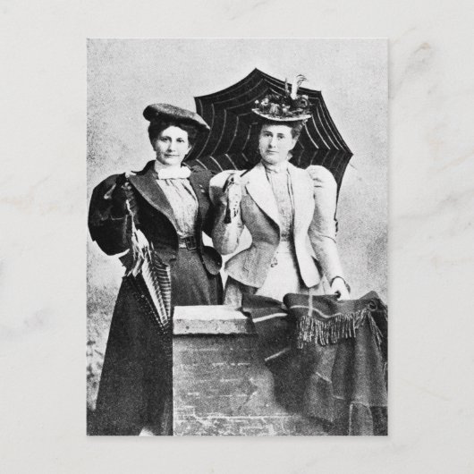 Carte Postale Deux femmes victoriennes, 1898 (Devant)